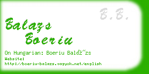 balazs boeriu business card